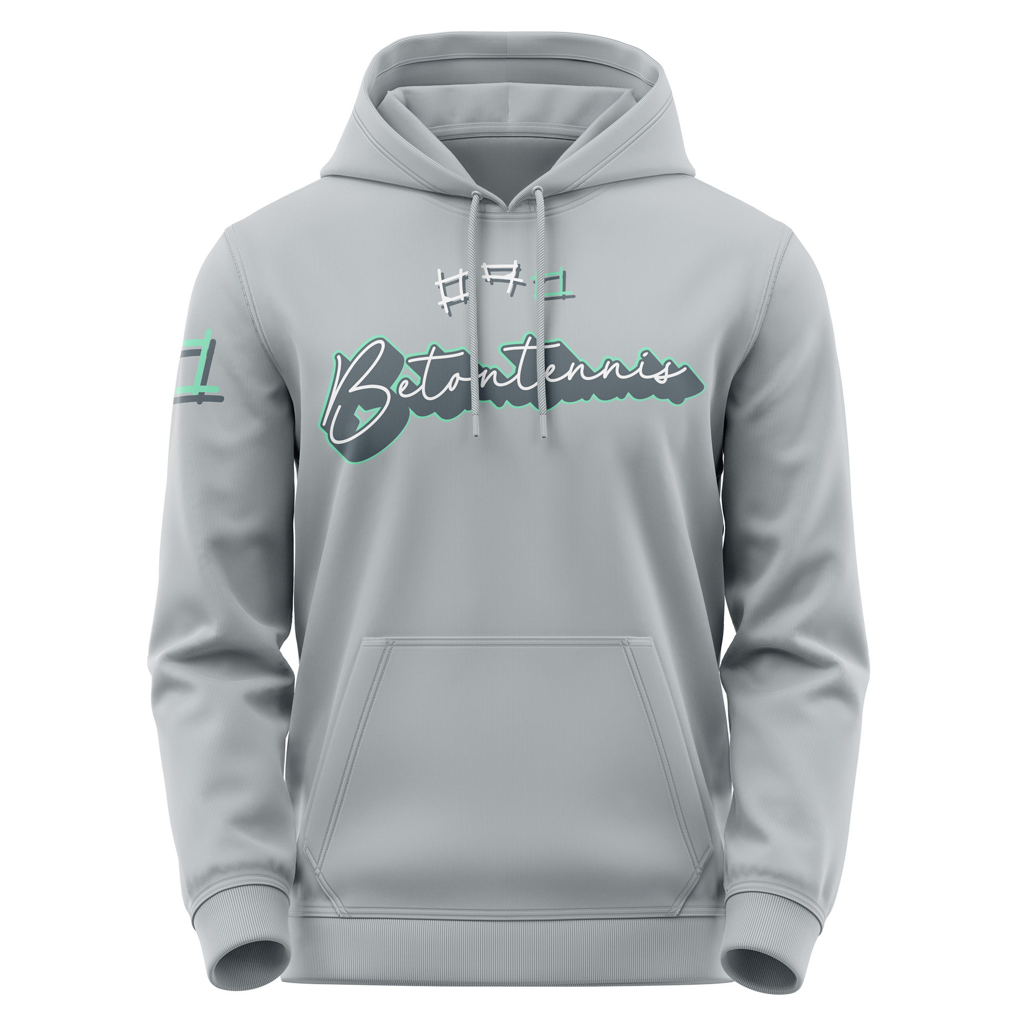 Betontennis Hoodie – Court Attitude für die Straße