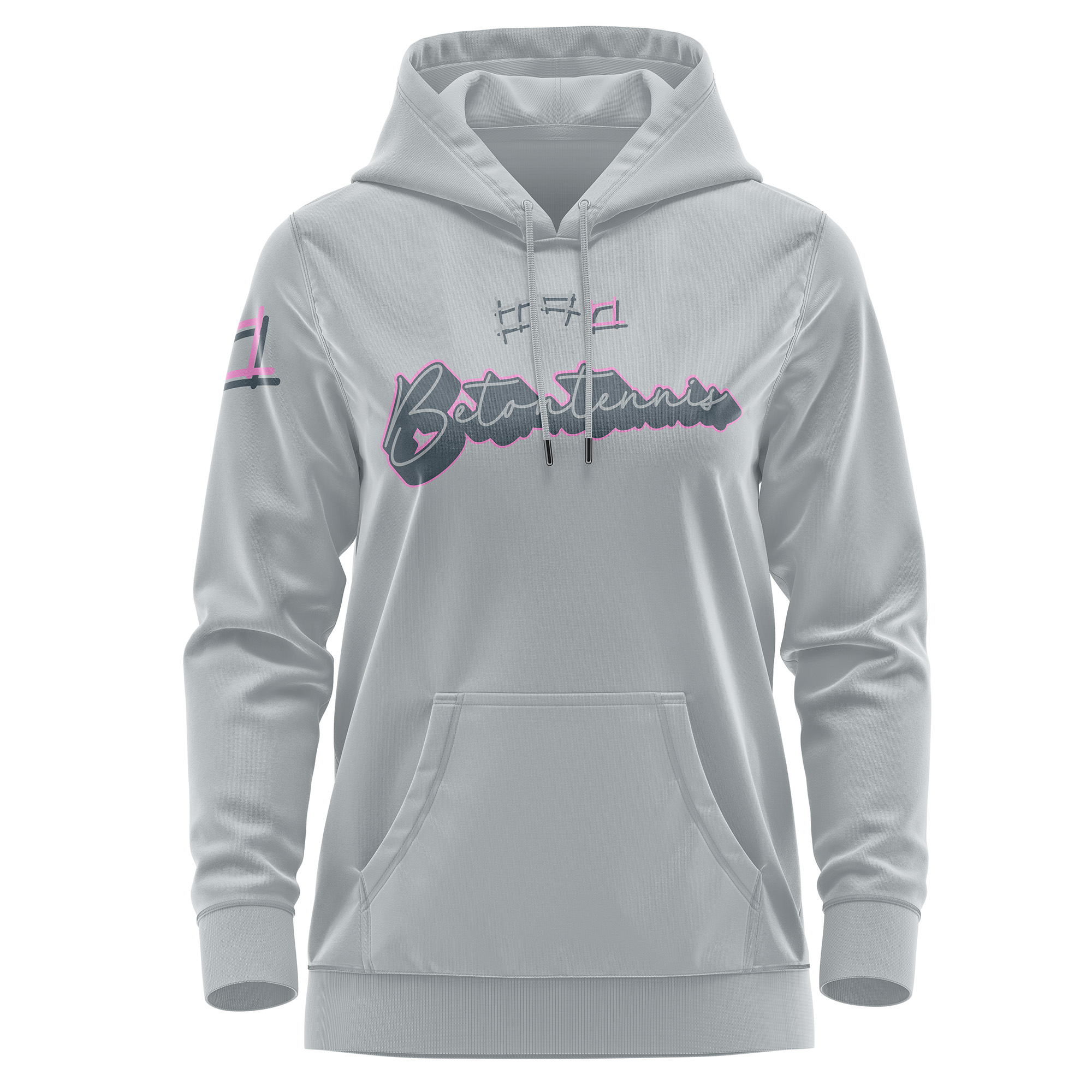 BetonTennis Premium Hoodie – Urban Tennis Streetstyle für Frauen